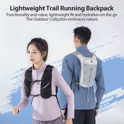 Ultralight Hydration Vest Backpack for Trail Running with Water Bottle for Marathons