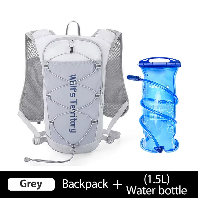 Ultralight Hydration Vest Backpack for Trail Running with Water Bottle for Marathons