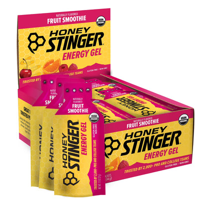 Organic Gluten-Free Energy Gel, Fruit Smoothie, 1.1 Oz, 24 Count Box