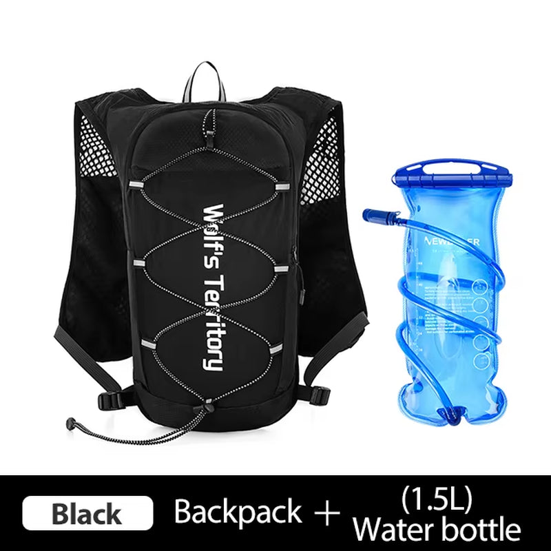 Ultralight Hydration Vest Backpack for Trail Running with Water Bottle for Marathons