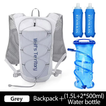 Ultralight Hydration Vest Backpack for Trail Running with Water Bottle for Marathons