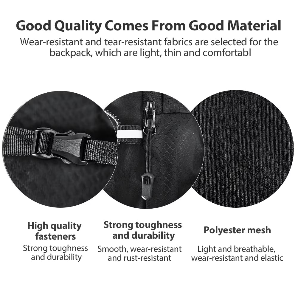 Ultralight Hydration Vest Backpack for Trail Running with Water Bottle for Marathons