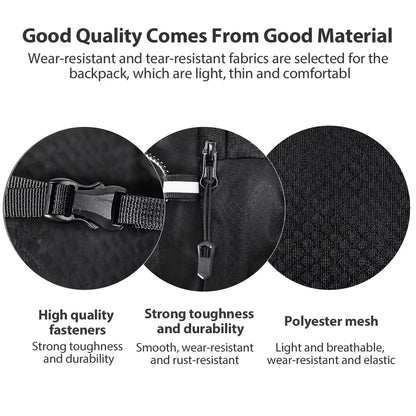 Ultralight Hydration Vest Backpack for Trail Running with Water Bottle for Marathons