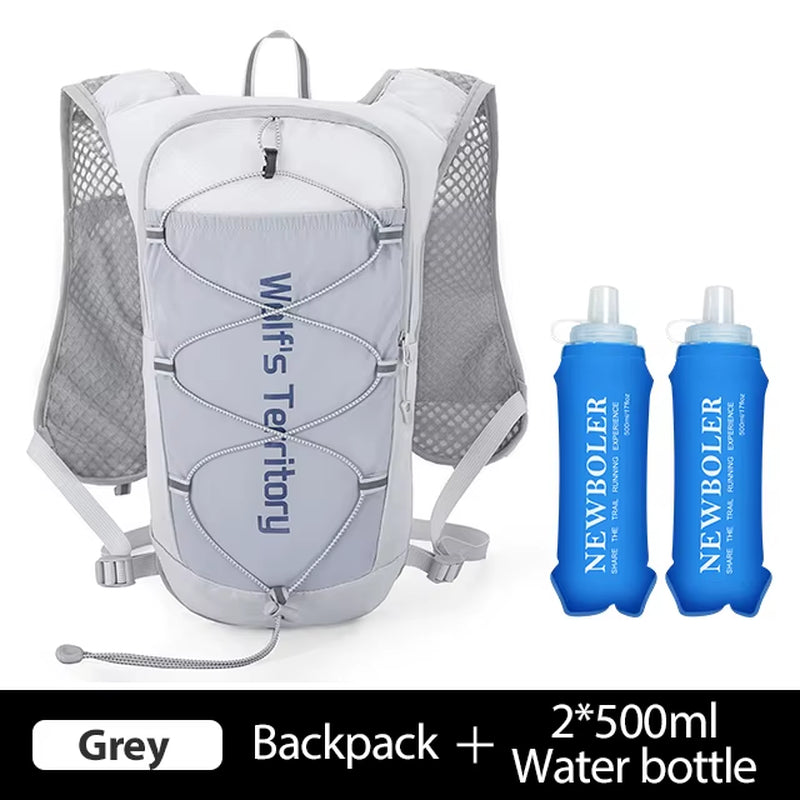 Ultralight Hydration Vest Backpack for Trail Running with Water Bottle for Marathons